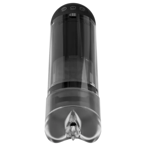 PDX Elite Extender Pro - Oppladbar Suge-Vibrator Kunstig Vagina (Svart)