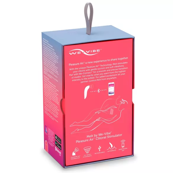 We-Vibe Melt - appstyrt klitorisstimulator med luftbølger (korall)