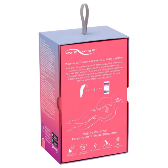 We-Vibe Melt - appstyrt klitorisstimulator med luftbølger (korall)