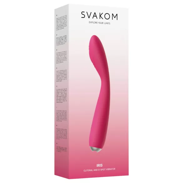 Svakom Iris - oppladbar, vanntett G-punkt vibrator (rød)