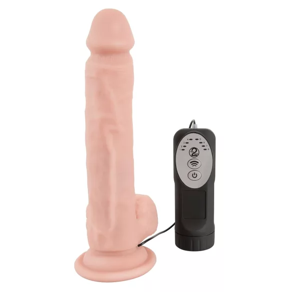 Medical Thrusting - vibrator med sugekopp, støt- og roterende funksjon (hudfarget)