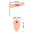 You2Toys - Strap-On - oppladbar, påspennbar vibrator (naturlig)