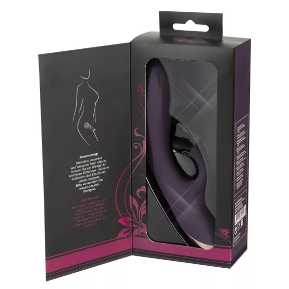 Javida - vanntett vibrator med klitorsuger (lilla)