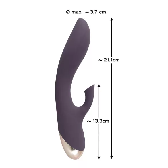 Javida - vanntett vibrator med klitorsuger (lilla)