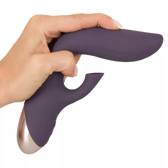 Javida - vanntett vibrator med klitorsuger (lilla)