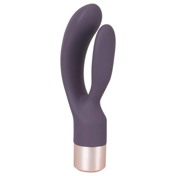 You2Toys Elegant Double - oppladbar vibrator med klitorisstimulator (lilla)