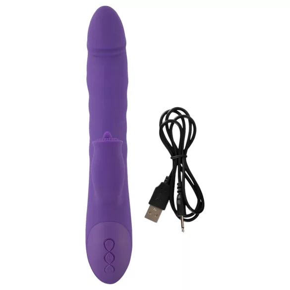 Smile Pearl - perlevibrator med skyvefunksjon (lilla)