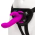 Happyrabbit Strap-On - kanin festestroppvibrator (lilla)