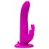 Happyrabbit Strap-On - kanin festestroppvibrator (lilla)