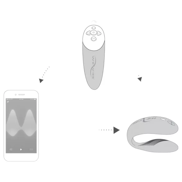 We-Vibe Chorus - Oppladbar, Smart Parvibrator (Rosa)