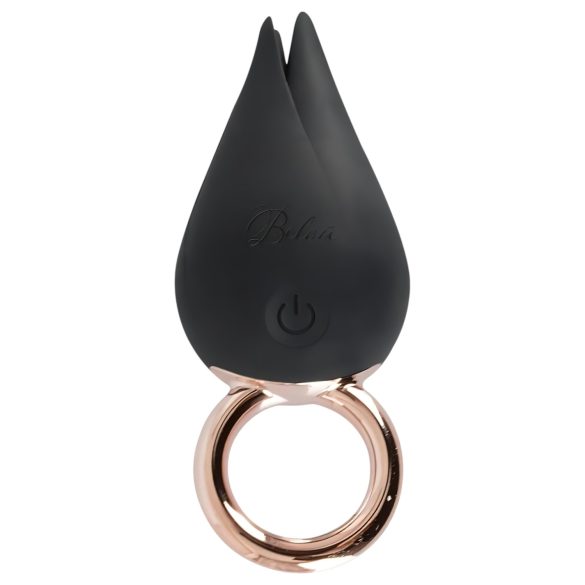 Belou - oppladbar, vanntett klitorisvibrator (svart)