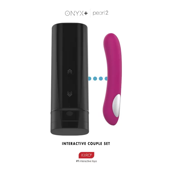 Kiiroo Onyx+ & Pearl 2 - par-sett med masturbator og vibrator
