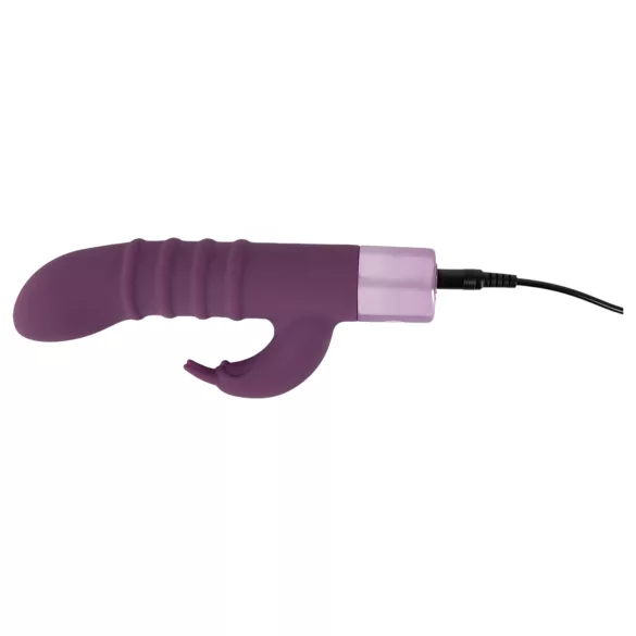 Rabbit Vibe - oppladbar G-punktvibrator med klitorisstimulator (lilla)