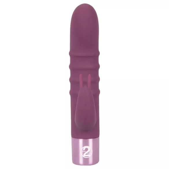 Rabbit Vibe - oppladbar G-punktvibrator med klitorisstimulator (lilla)