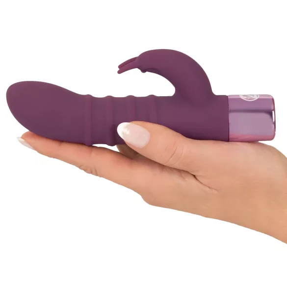 Rabbit Vibe - oppladbar G-punktvibrator med klitorisstimulator (lilla)