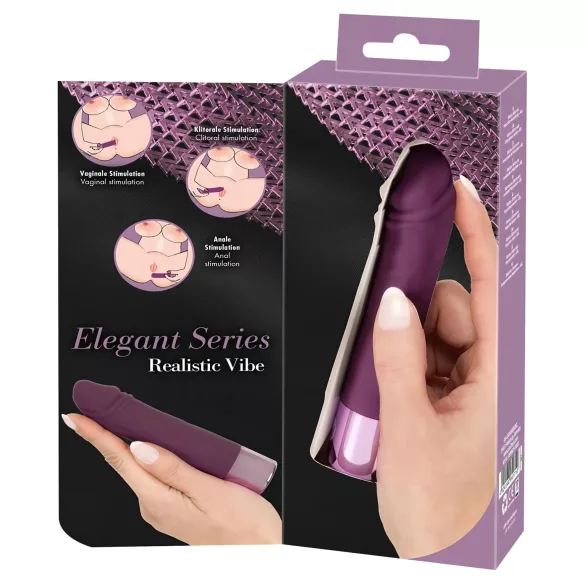 You2Toys Elegant Realistisk - oppladbar, vanntett vibrator (lilla)