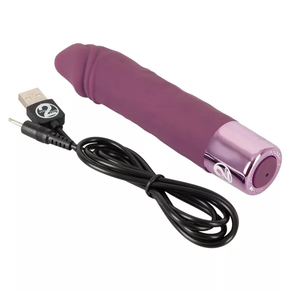 You2Toys Elegant Realistisk - oppladbar, vanntett vibrator (lilla)