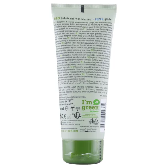 HOT Bio Super - vegansk vannbasert glidemiddel (100ml)