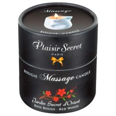 Plaisirs Secrets Red Wood - Massasjeolje-lys (80 ml)