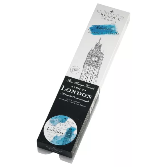 Petits Joujoux London massasje-lys - rabarbra og rav (5x43ml)