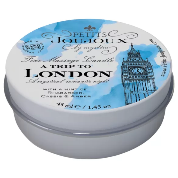 Petits Joujoux London - Massasjeolje i Lysform - Rabarbra og Amber (43 ml)