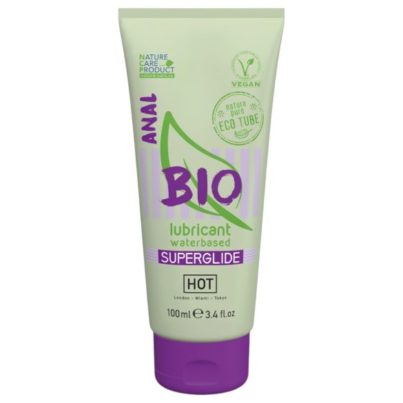 HOT BIO Superglide Anal - vegansk, vannbasert analsmøring (100ml)