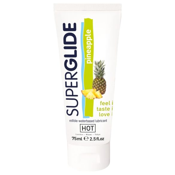 HOT Superglide Ananas - spiselig glidemiddel (75 ml)