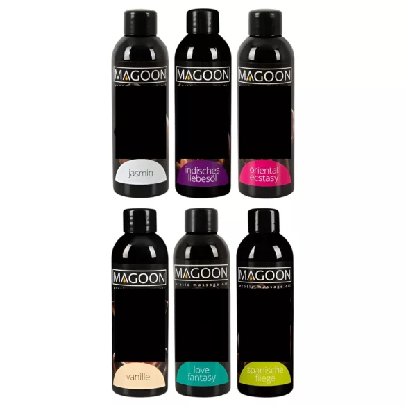 Magoon massasjeoljer i sett (6 stk à 100 ml)
