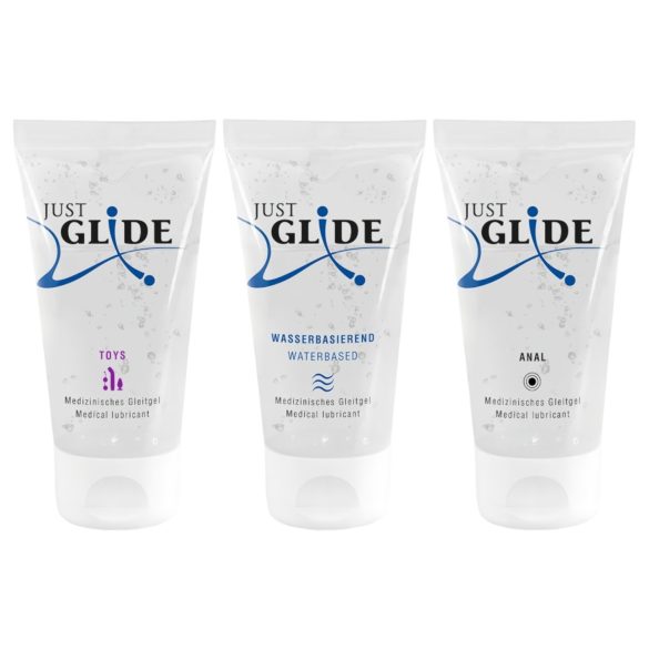 Just Glide glidemiddelsett (3x50ml)