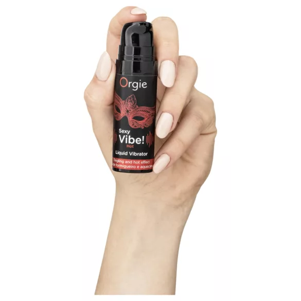 Orgie Sexy Vibe HOT - Jordbær, varmende flytende vibrator (15ml)