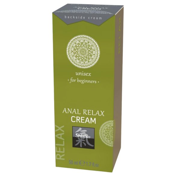 HOT Shiatsu Anal Relax - beroligende anal glidemiddel krem (50ml)