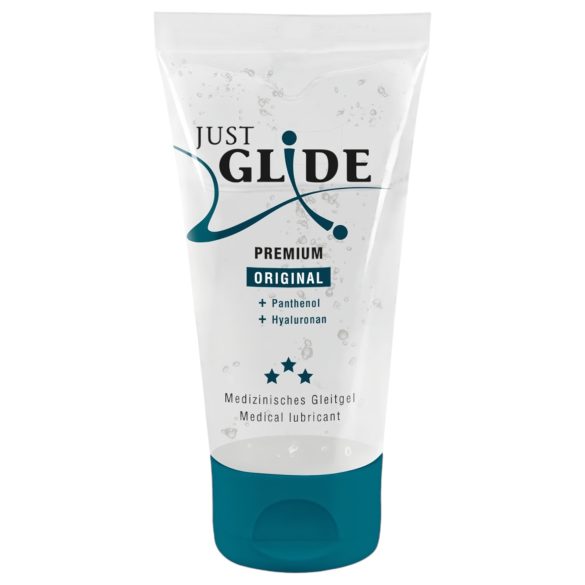 Just Glide Premium Original - vegansk, vannbasert glidemiddel (50 ml)