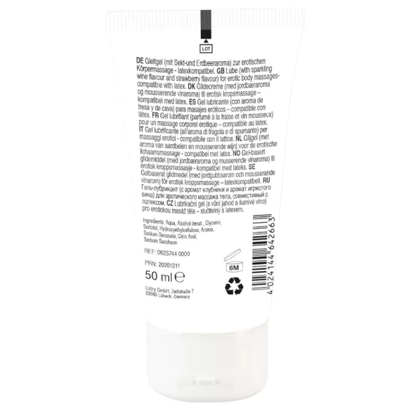 Lick it! - 2-i-1 spiselig glidemiddel - champagne og jordbær (50ml)