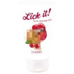 Lick it! - 2-i-1 spiselig glidemiddel - kirsebær (50ml)