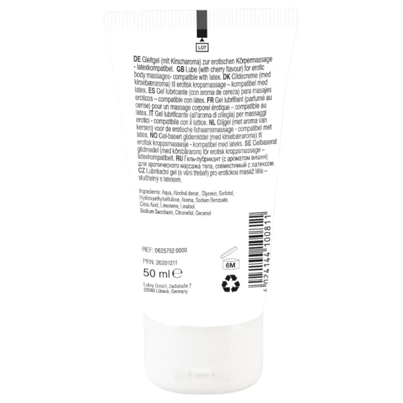 Lick it! - 2-i-1 spiselig glidemiddel - kirsebær (50ml)