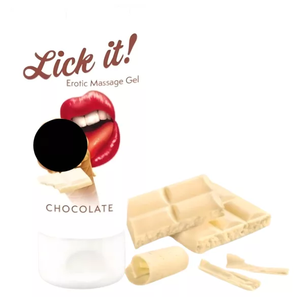 Lick it! - 2i1 spiselig glidemiddel - hvit sjokolade (50ml)