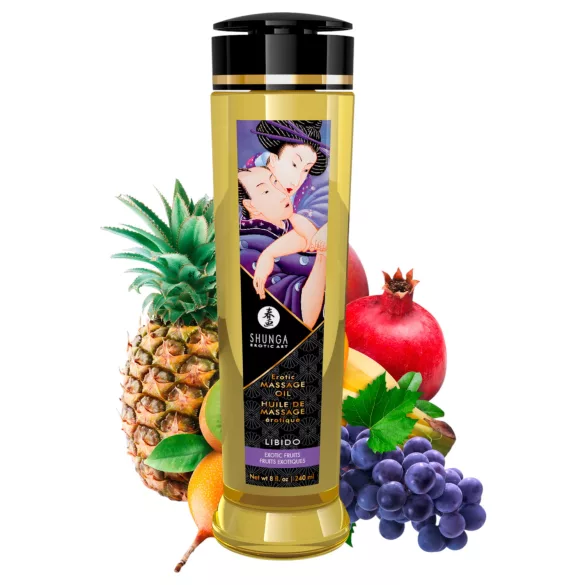 Shunga - massasjeolje - eksotiske frukter (240ml)
