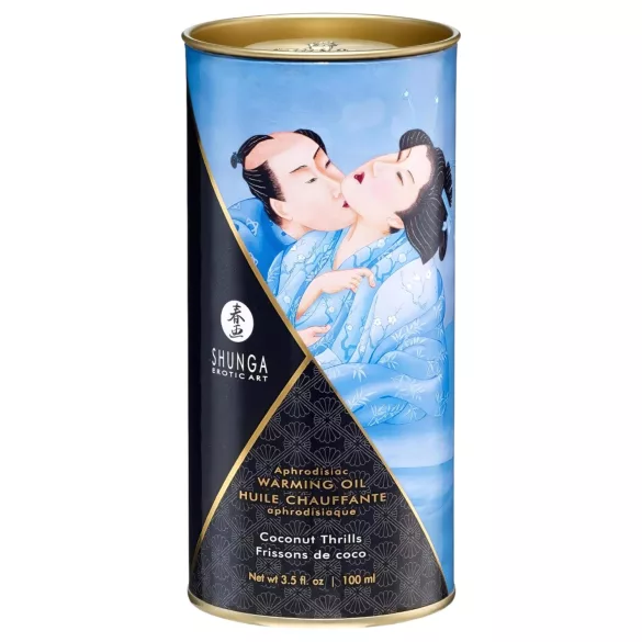 Shunga - Varmende massasjeolje - Kokos (100 ml)