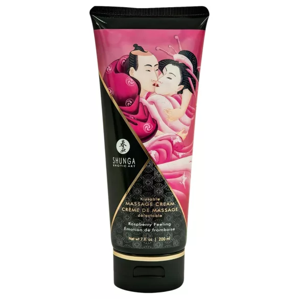 Shunga - Massasje krem - Bringebær (200ml)