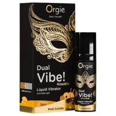 Orgie Dual Vibe! - flytende vibrator - Piña Colada (15 ml)