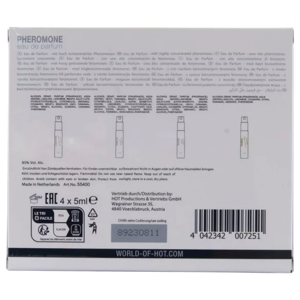 HOT LMTD feromonparfymepakke for kvinner (4x5ml)