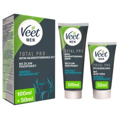 Veet - intim hårfjerningskrem og balsam for menn (100+50ml)