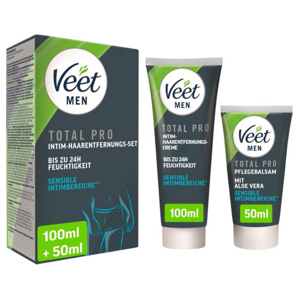 Veet - intim hårfjerningskrem og balsam for menn (100+50ml)