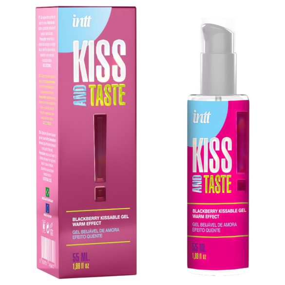Intt Kiss and Taste - varmende glidemiddelgel - bjørnebær (55ml)