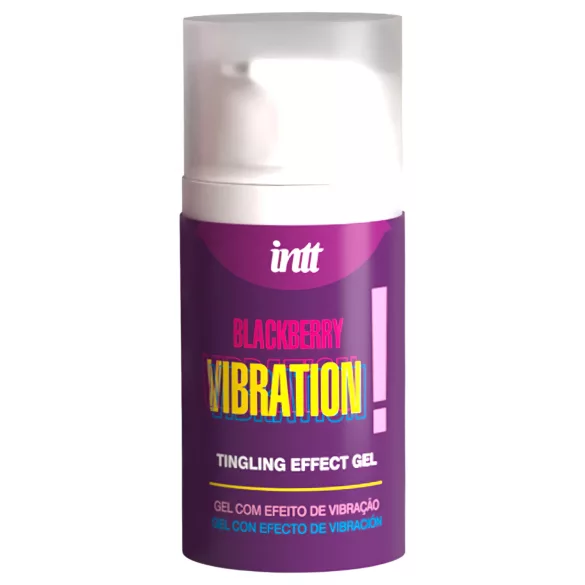 Intt Vibrasjon! - flytende vibrator - bjørnebær (15ml)