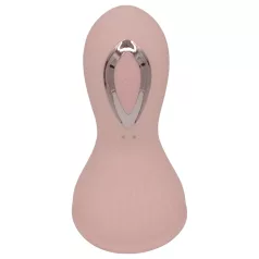   Lonely - oppladbar, vanntett suge-slikke brystvibrator (rosa)