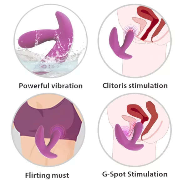 Cotoxo Sal: Fjernstyrt prostata-vibrator (lilla)