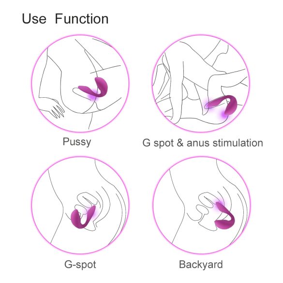 Cotoxo Cupid 2: Fjernstyrt parvibrator (lilla)