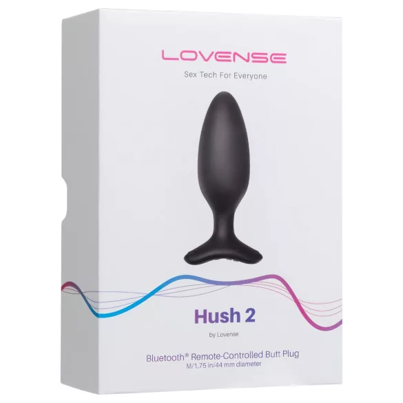 Lovense Hush 2 M - App-styrt analvibrator (45 mm, svart)