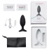 Lovense Hush 2 M - App-styrt analvibrator (45 mm, svart)